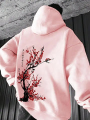 Japanese Plum Blossom Print Hoodie sweatshirt Tee – Cozy Streetwear with Free Worldwide Shipping