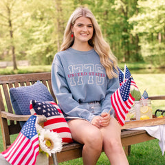 Embroidered 1776 UNITED STATES Sweatshirt or Hoodie – 4th of July Patriotic Apparel