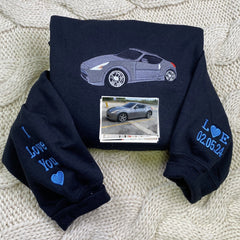 Custom Car from Photo, Embroidered T-shirts,Sweatshirt, Hoodie, Car Guy Gifts