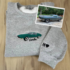 Custom Car from Photo, Embroidered T-shirts,Sweatshirt, Hoodie, Car Guy Gifts