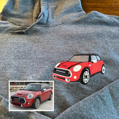 Custom Car from Photo, Embroidered T-shirts,Sweatshirt, Hoodie, Car Guy Gifts