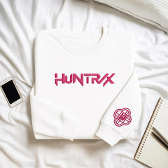 Kpop Hunters Embroidered Sweatshirt T-Shirt, Huntrix Kpop Shirt, Rumi Mira Zoey Pullover, Gift For Woman, Jinu Shirt, anime k-pop hunter fan gift