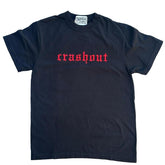 T-shirt Crashout Embroidered Comfort Color TEE, Alt Fashion, Alternative, Shirt For Gamer