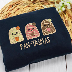 Halloween Pantasmas Embroidery Sweatshirt