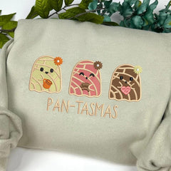 Halloween Pantasmas Embroidery Sweatshirt