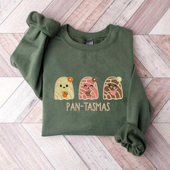Halloween Pantasmas Embroidery Sweatshirt