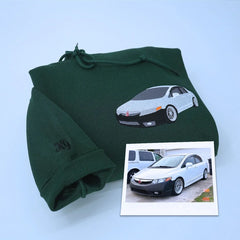 Custom Embroidered Car Hoodie, Sweatshirt, Personalized Car Gifts for Him