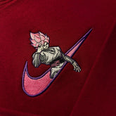 LIMITED Dragonball Super X SS Rose Goku Black EMBROIDERED Gym HOODIE