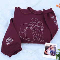 Custom Dad Life Photo Hoodie or Sweatshirt ¨C Personalized Embroidered Gift for Father¡¯s Day Birthday