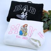 Personalized Embroidered Gifts for New Mom and New Dad, Photo Sweatshirt or Hoodie