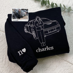 Custom Car from Photo, Embroidered T-shirts,Sweatshirt, Hoodie, Car Guy Gifts