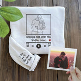 Personalized Gift for Newly Married Couple with Photo Portrait T-shirts or Sweatshirt
