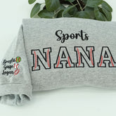 Baseball Nana Sweatshirt, Custom Embroidered Gifts for Sport Nana