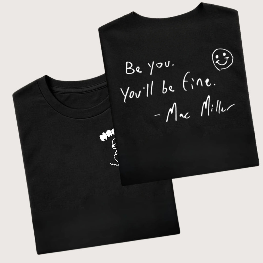 Be You You'll Be Fine Inspirational Quote T-Shirt Double Sided Print Graphic Tee Sweatshirt hoodie