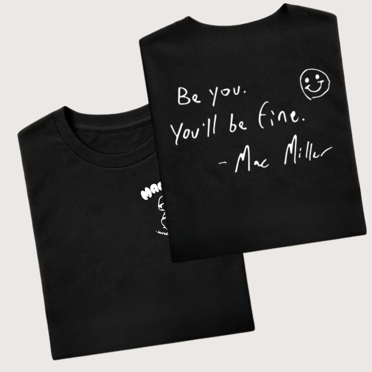 Be You You'll Be Fine Inspirational Quote T-Shirt Double Sided Print Graphic Tee Sweatshirt hoodie