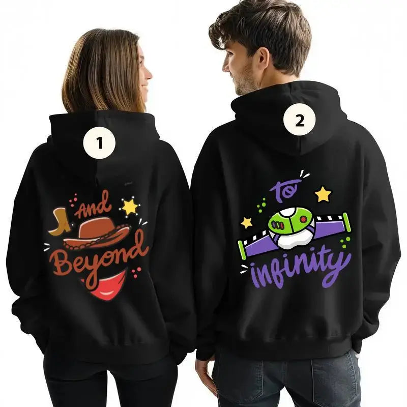 ✨ "To Infinity & Beyond" Matching Couple Tees - Cute Pair Shirts 👫