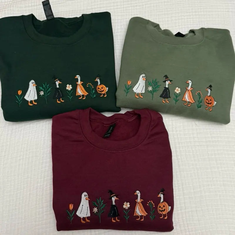 🎃 Halloween Costume Goose Embroidered Tee/Crewneck/Hoodie