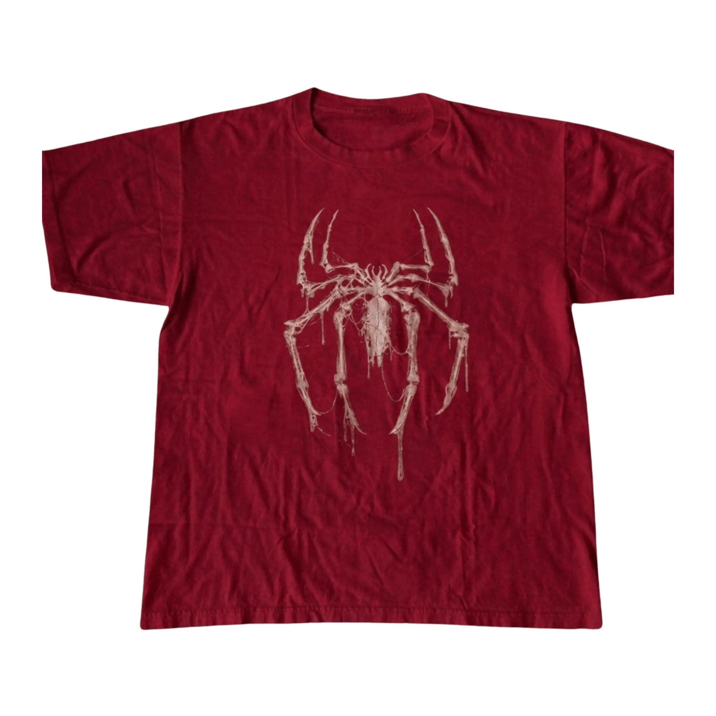 Gothic Skeleton Spider Vintage Wash T-Shirt Sweatshirt Hoodie