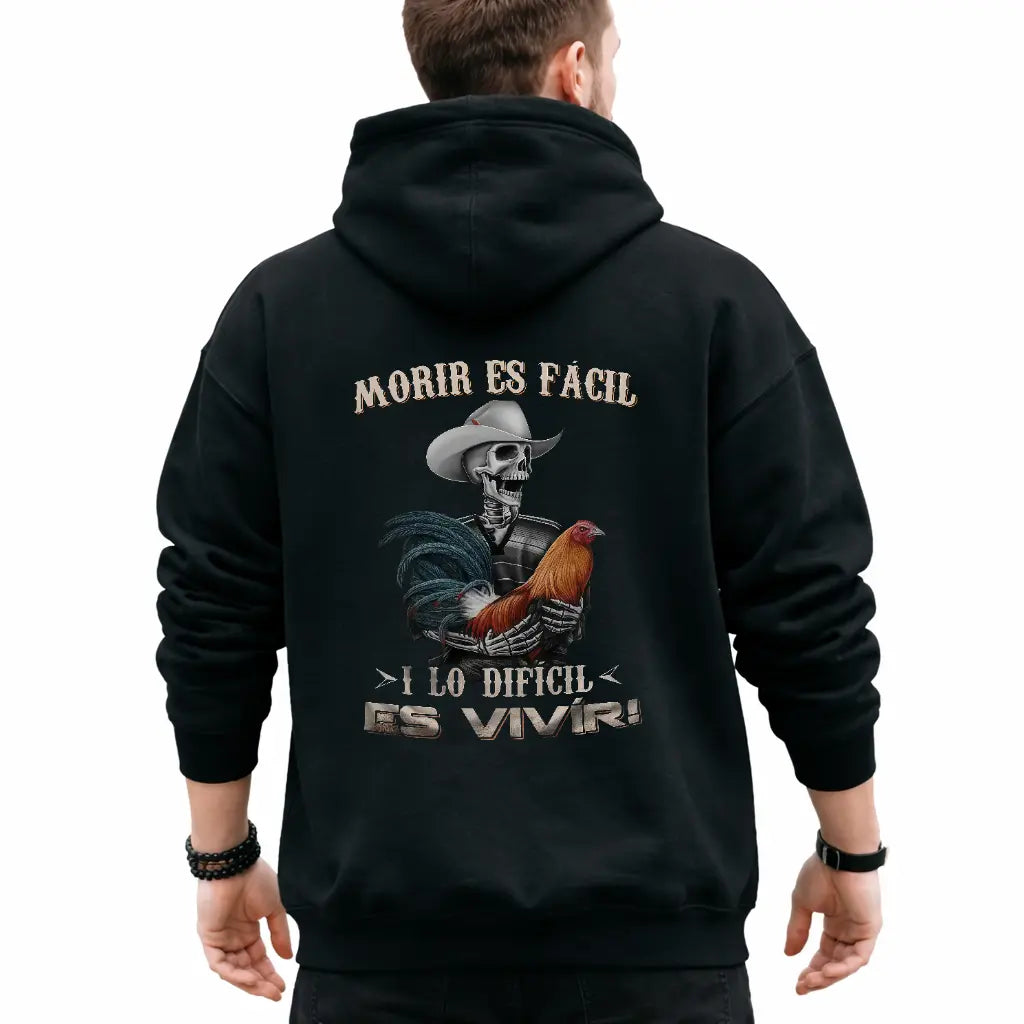 For the Ones Who Fight Hard: Rooster Cowboy Skeleton Tee