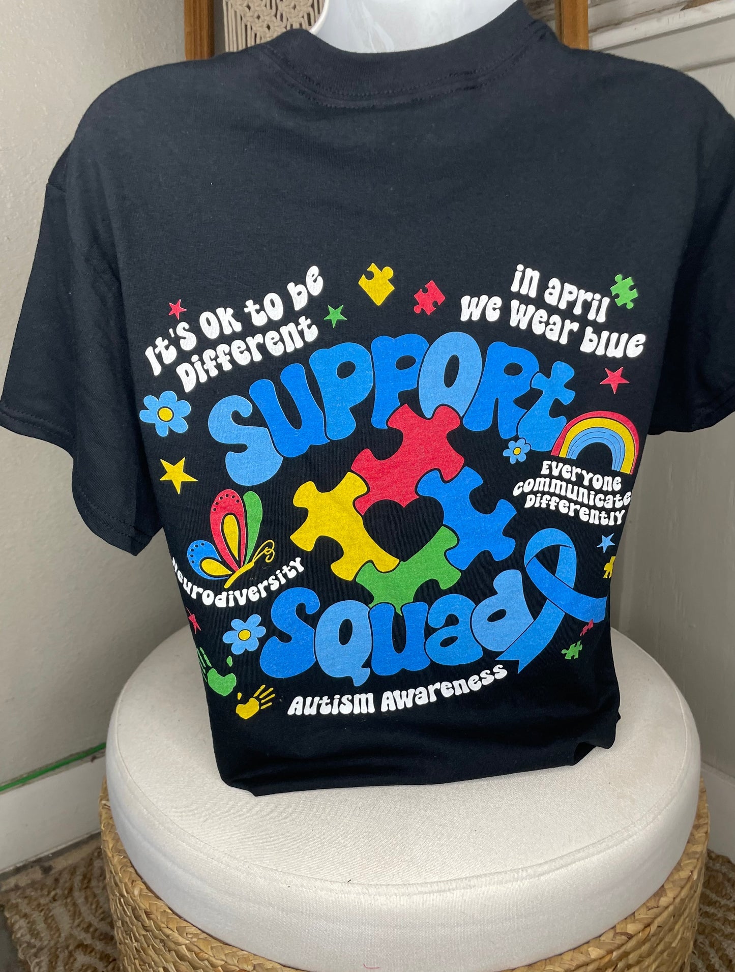 Autism T-shirt, Autism Awareness Sweatshirt/Hoodie, Family Autism Support Squad, Autism Mom Shirt