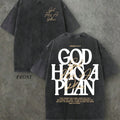 🕊️ God Has A Plan Double Sided Washed Christian Tee | Jeremiah 29:11 Faith T-Shirt ✝️