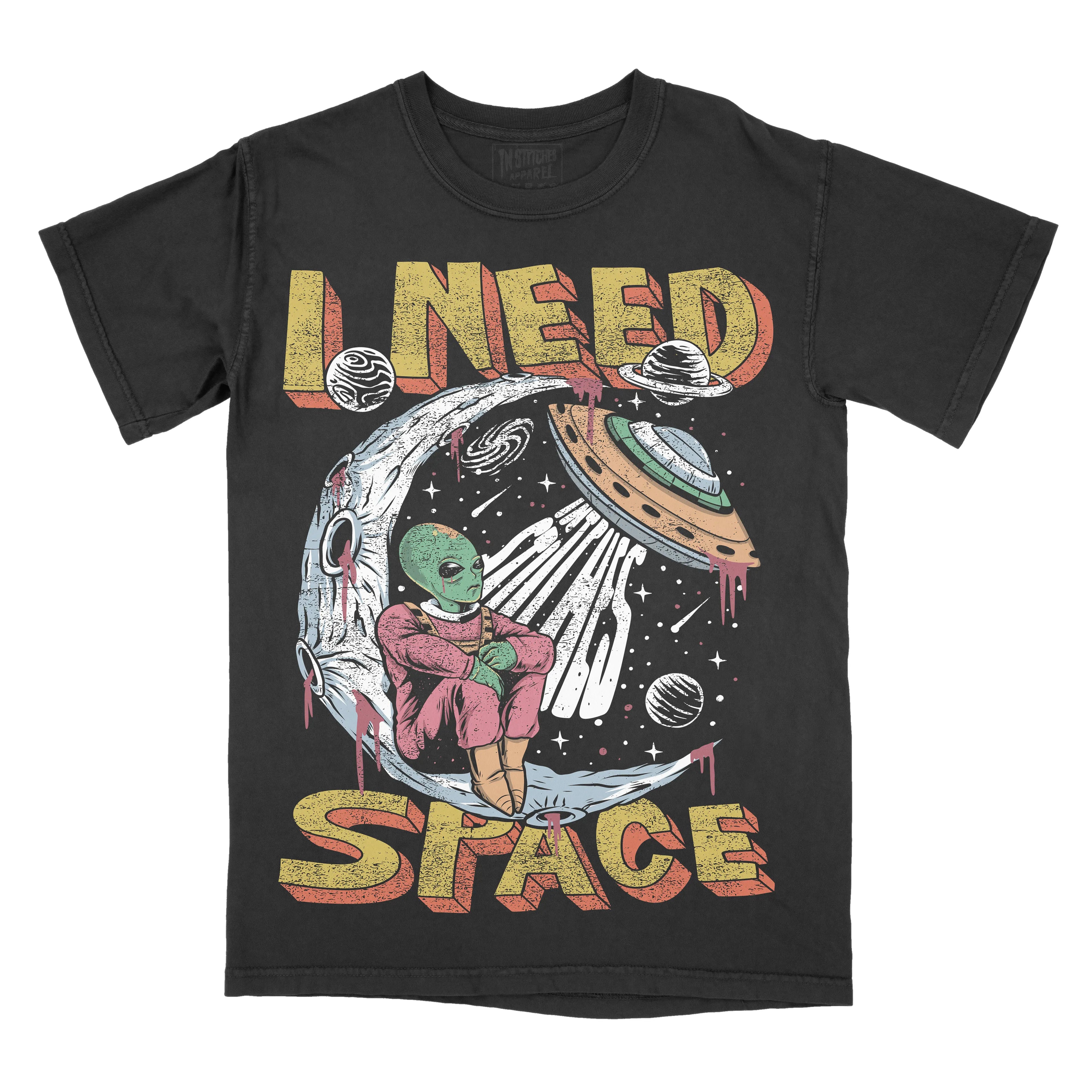 I NEED SPACE Retro Alien T-Shirt Sweatshirt