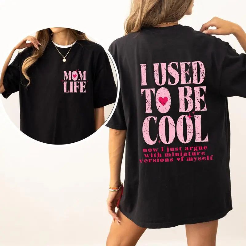 Mother's Day Humorous Self-Deprecating Short-Sleeve Hoodie Sweatshirt Holiday Gift