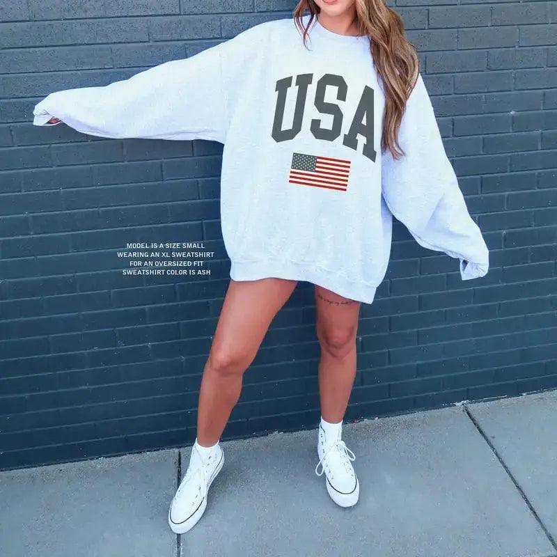 American Short-Sleeve Sweatshirts and Hoodies for Memorial Day