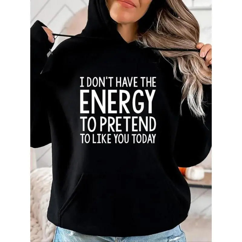 Humor & Authenticity Short-Sleeve Hoodie I'm too tired to pretend I like you