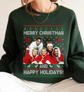 90s Boy Band Ugly Christmas Sweatshirt | Vintage Pop Group Merry Christmas Crewneck | Funny Holiday Ugly Sweater | 90s Nostalgia Gift