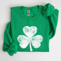 Mother's Day Lucky Clover Short-Sleeve Hoodie Sweatshirt Holiday Gift