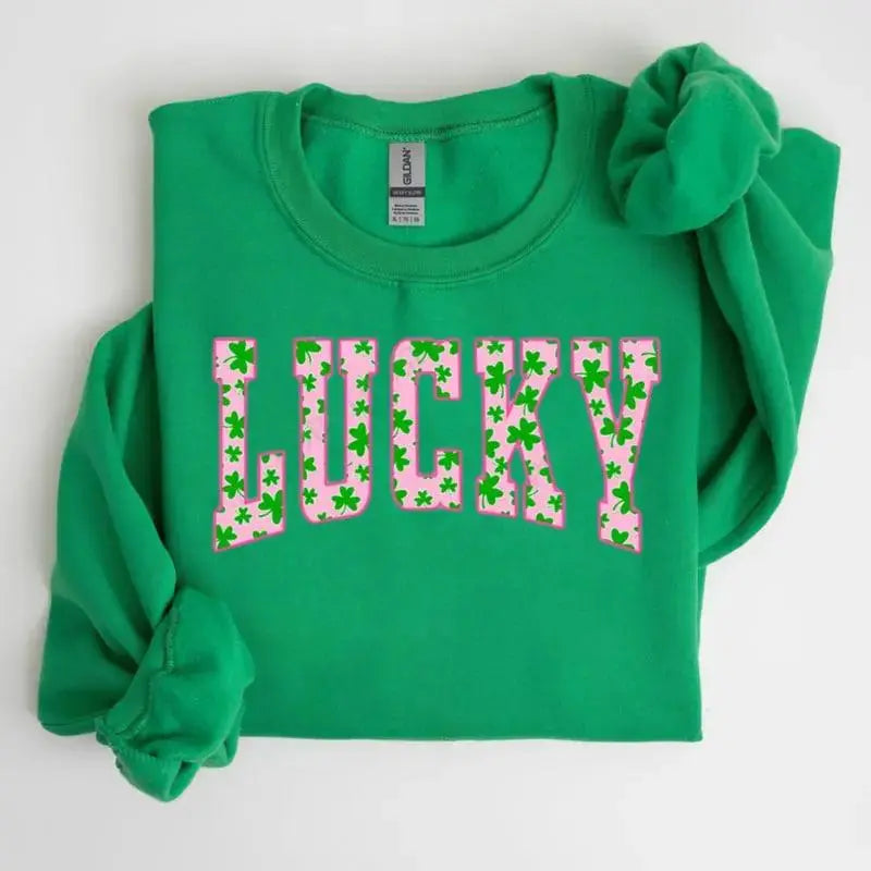 Lucky Short-Sleeve Hoodie Sweatshirt Holiday Gift St. Patrick's Day