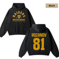 Classic Boston Raiders Hockey Hoodie | Rozanov #81 Fan Apparel