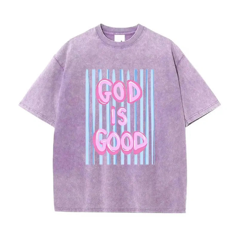 God Is Good Oversized Washed Tee ✝️