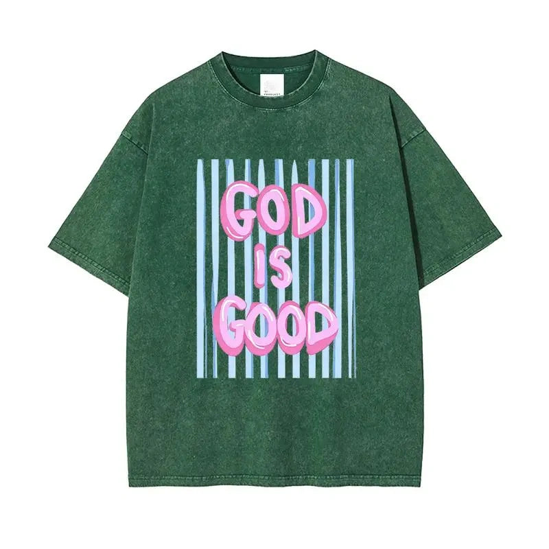 God Is Good Oversized Washed Tee ✝️