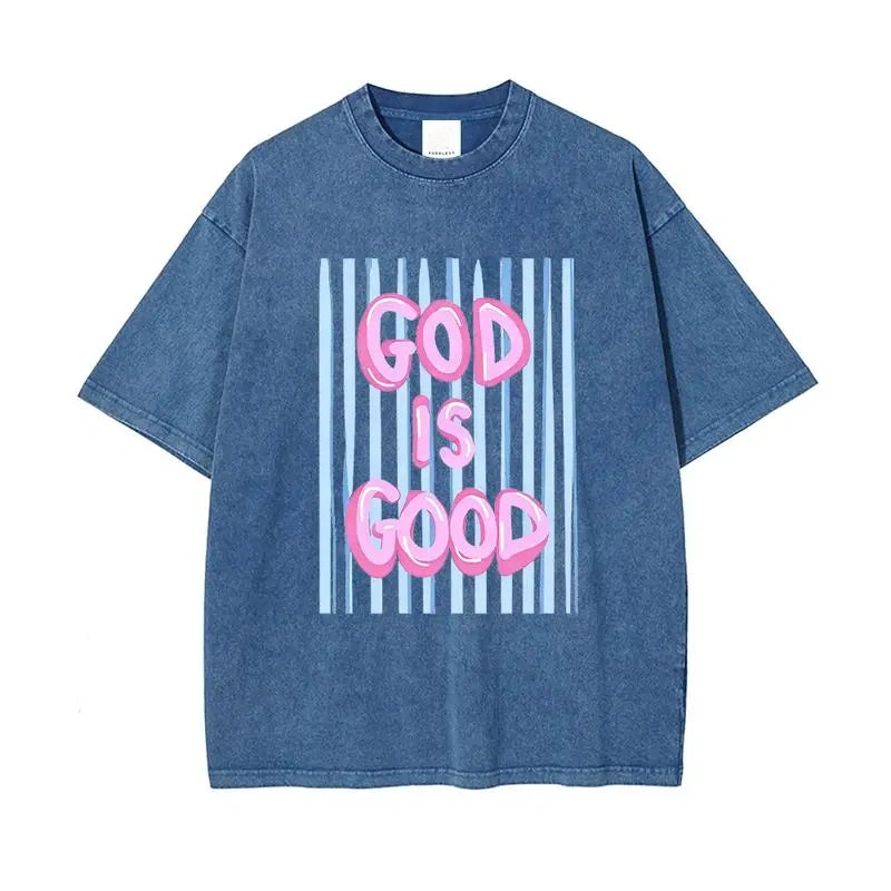 God Is Good Oversized Washed Tee ✝️