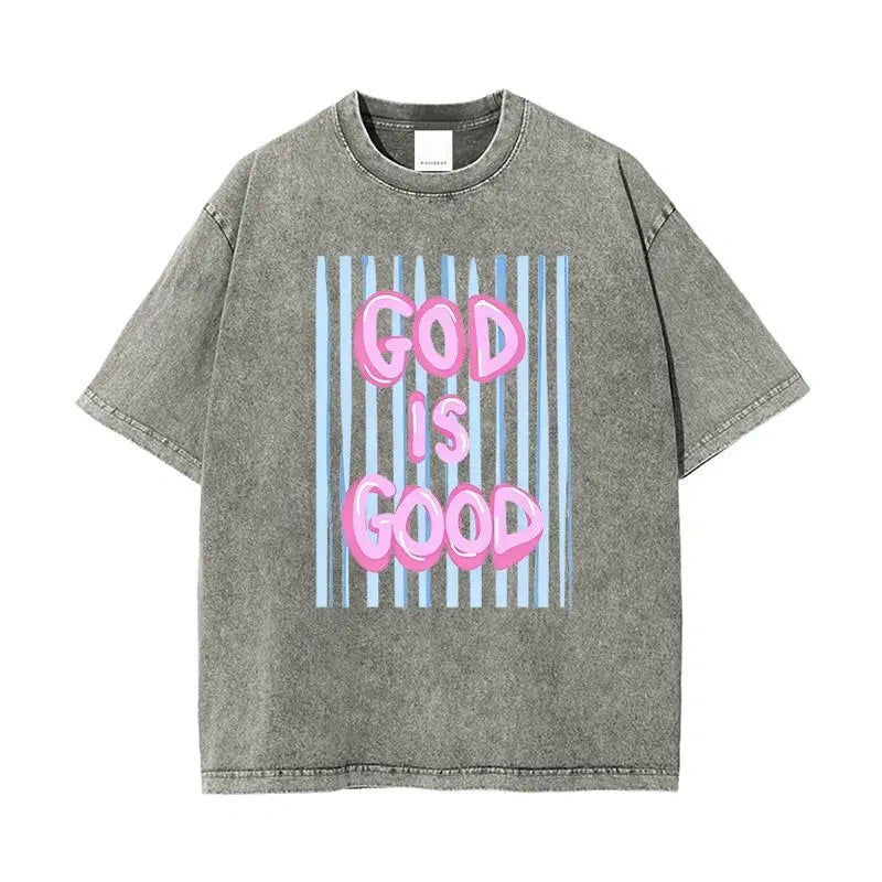 God Is Good Oversized Washed Tee ✝️