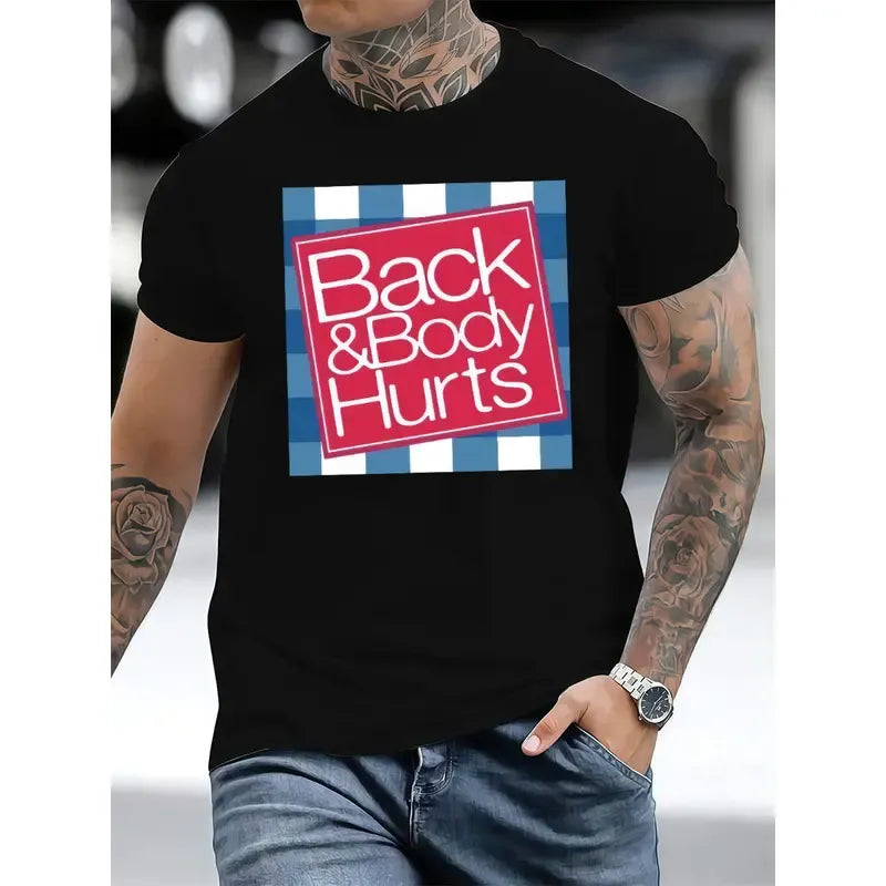 Back & Body Hurts Funny Parody T-Shirt - Bath & Body Works Inspired Tee for Adults
