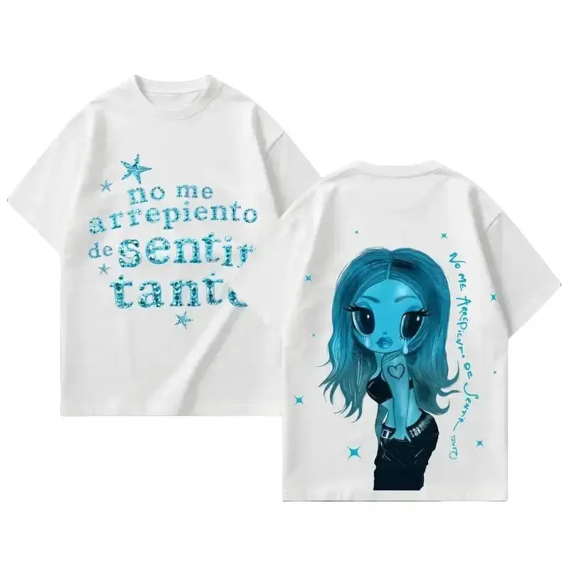 No Me Arrepiento De Sentir Tanto Double Sided Graphic T-Shirt Sweatshirt Hoodie