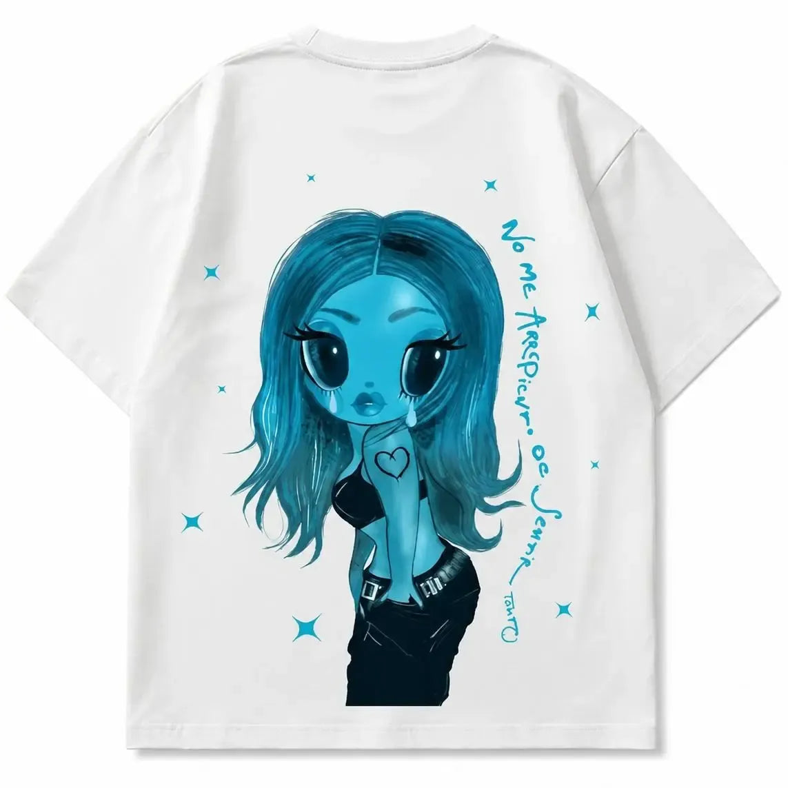 No Me Arrepiento De Sentir Tanto Double Sided Graphic T-Shirt Sweatshirt Hoodie