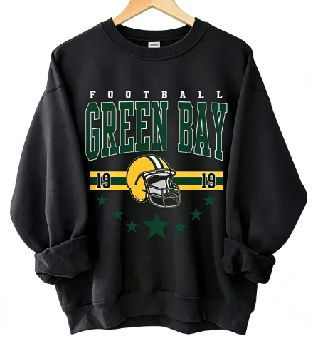 Vintage City Football Crewneck Sweatshirt, Retro Helmet Graphic Unisex Pullover for Game Day Tailgate