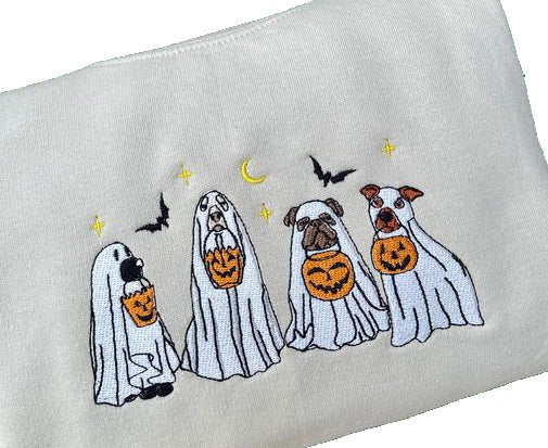 ” Ghost Dogs “ Embroidered Sweatshirt