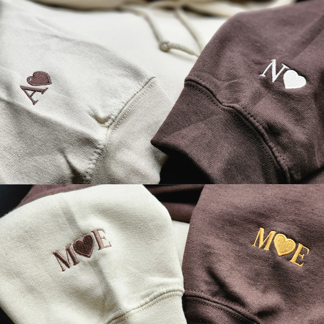 Duck Sweatshirt or Hoodie Matching, Custom Embroidered Valentines Gifts For Boyfriend Girlfriend