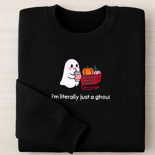 'Autumn Errands Ghoul' Crewneck Sweatshirt