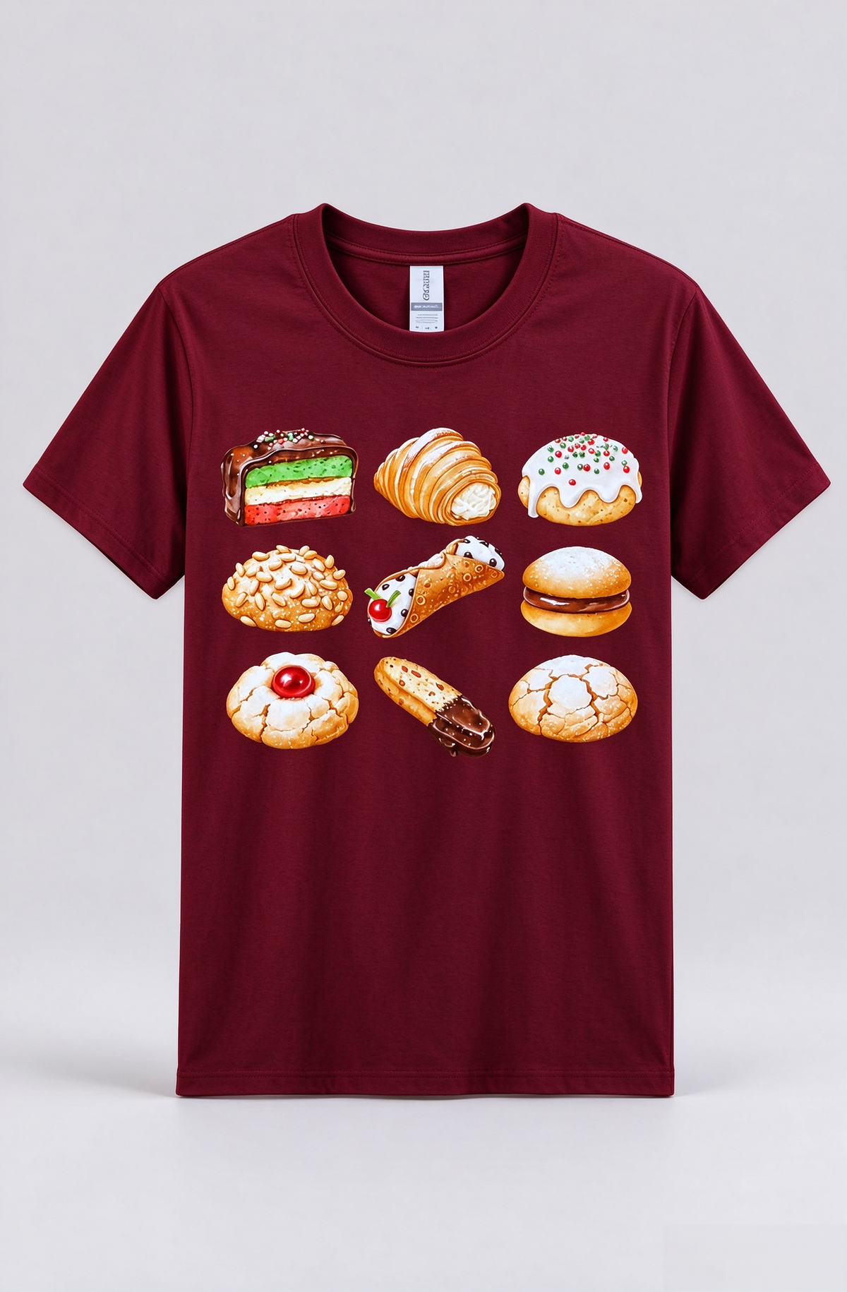 Yummy Italian Dessert Sweatshirt & Tee Hoodie 🍰🥐