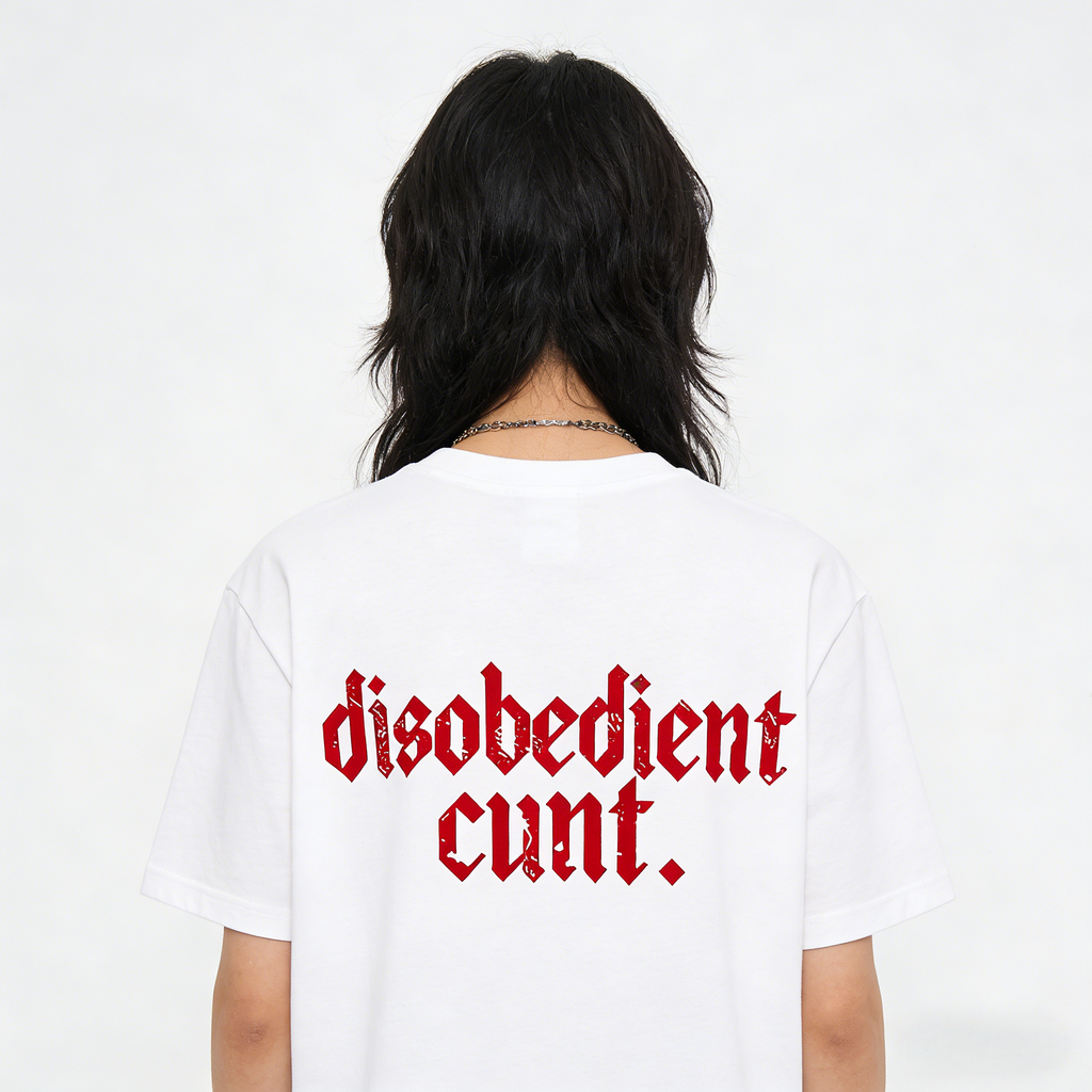 Disobedient Cunt Edgy Hoodie sweatshirt Tee Bold Statement Streetwear 7-Day Free Returns & Global Shipping
