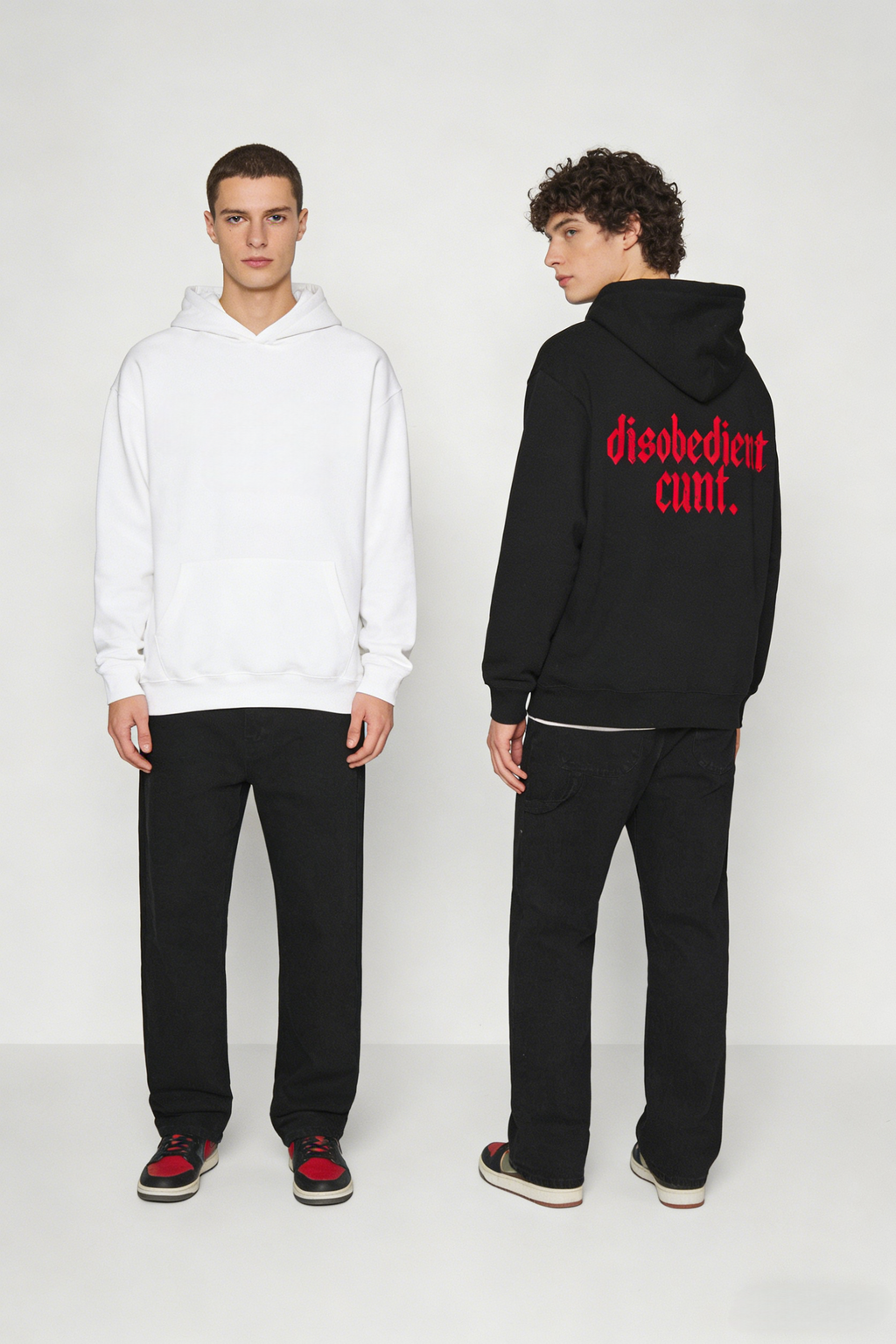 Disobedient Cunt Edgy Hoodie sweatshirt Tee Bold Statement Streetwear 7-Day Free Returns & Global Shipping