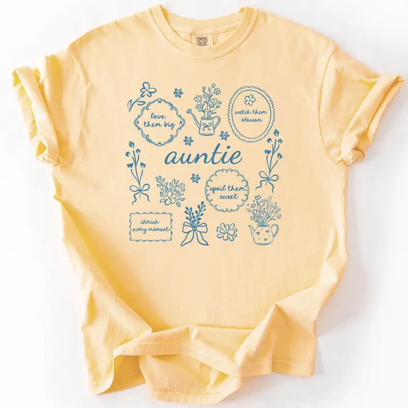 Mama Shirt Blue Floral Print Cherish Every Moment Motherhood Apparel