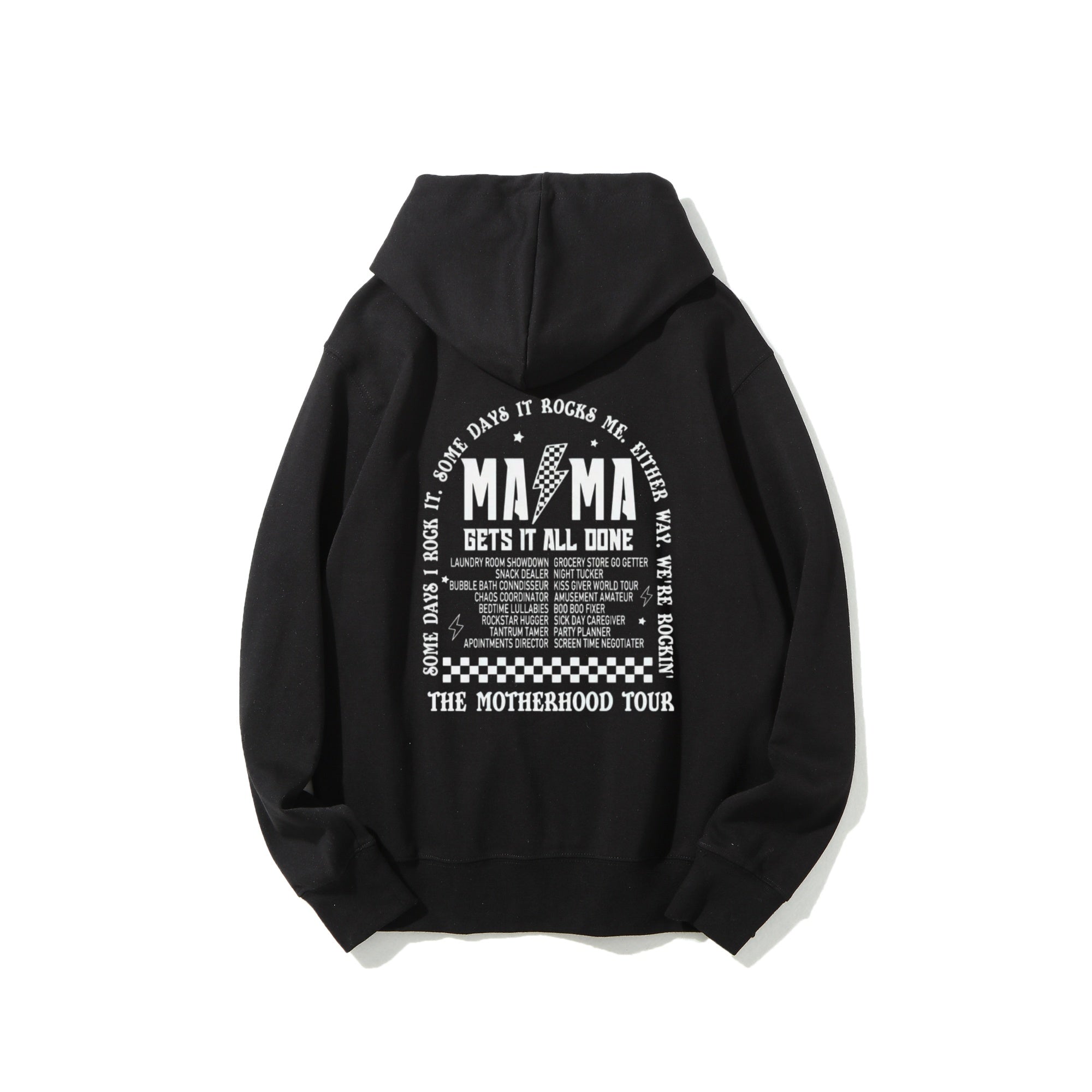 Rock Mom Theme Short-Sleeve Hoodie Sweatshirt Mother's Day Gift