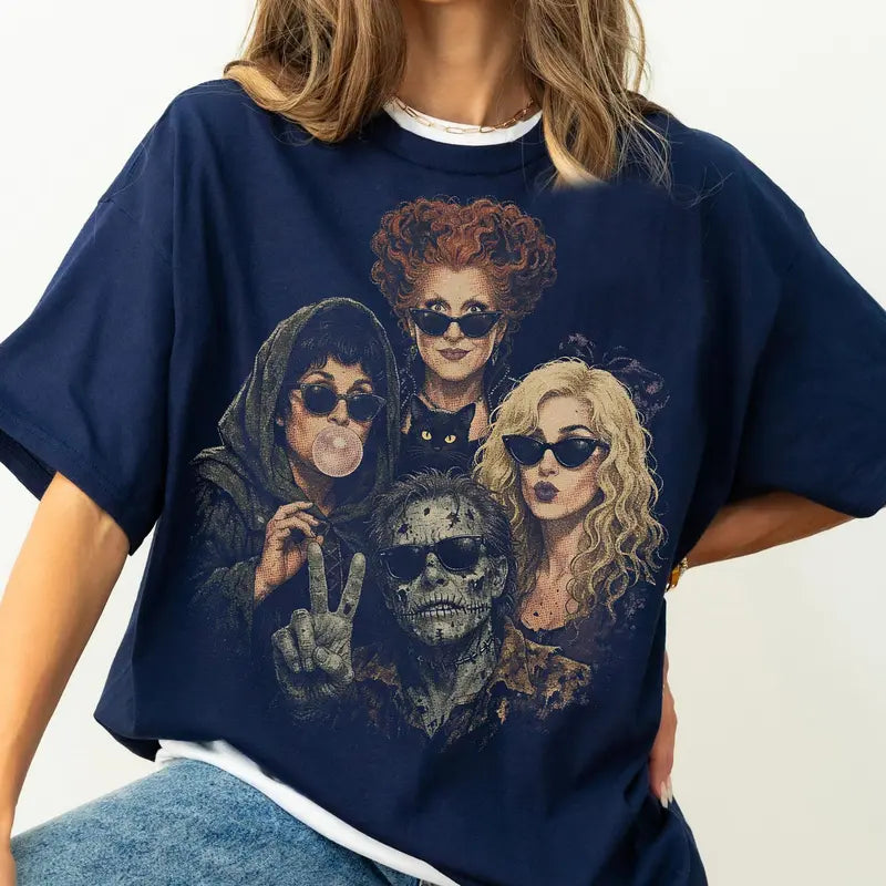 🧙‍♀️ Sanderson Sisters & Billy Butcherson Retro Halloween T-Shirt sweatshirt Hoodie 🕸️